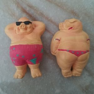 Sunbathing Pig Magnets